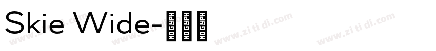 Skie Wide字体转换